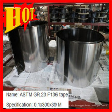 ASTM F136 Gr 23 0.1mm Titanband / Streifen Baoji China